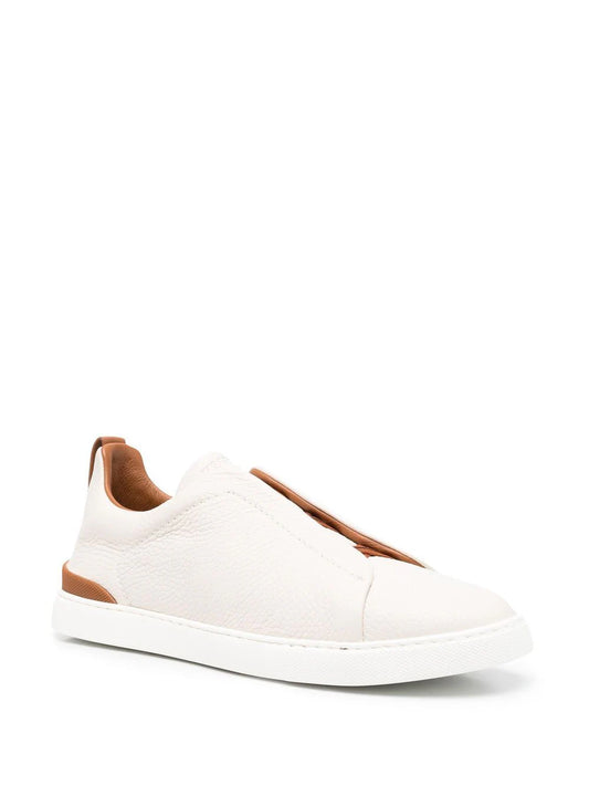 Zegna Triple Stitch White