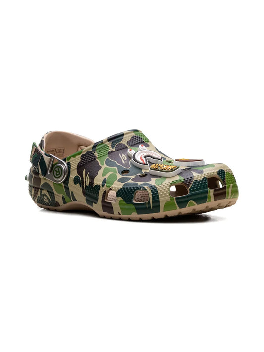 Crocs x Bape Green Camo