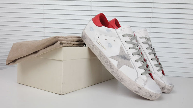 Goldem Goose Grey/Red