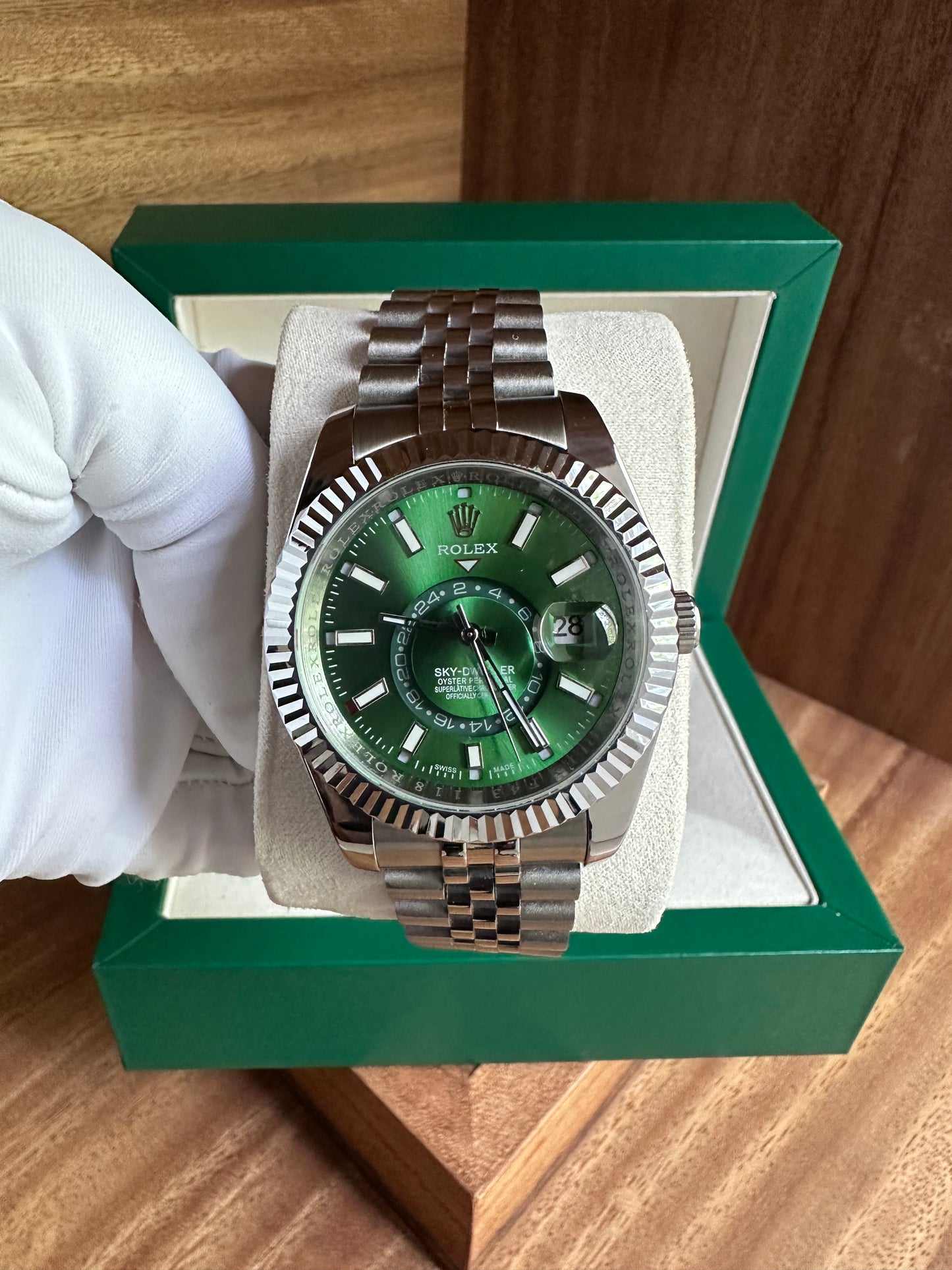 Rolex - Sky Dweller Mint Green