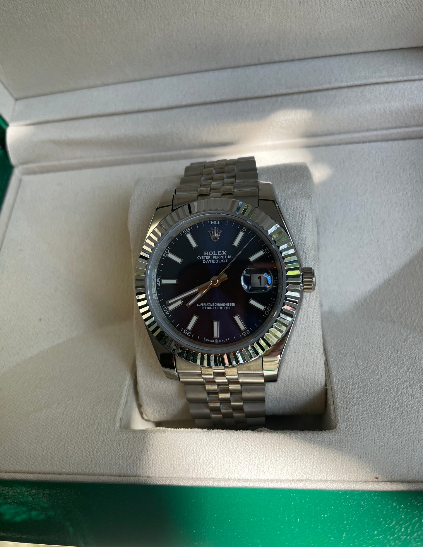 Rolex - Date Just blue (Date)