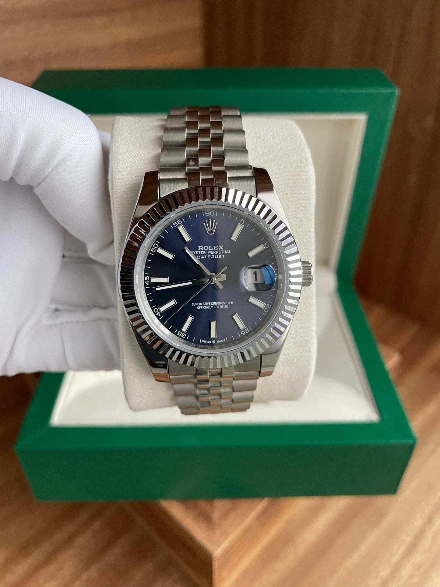 Rolex - Date Just blue (Date)